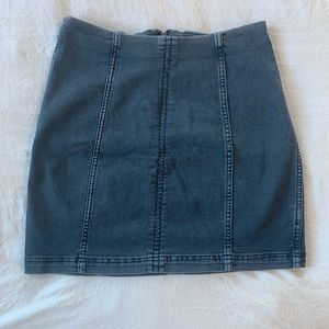 free people denim skirt